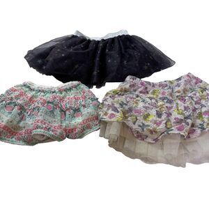 Bundle of Skirt Disney Moana Skort, Star War Black Skirt/Children Place Skirt 18